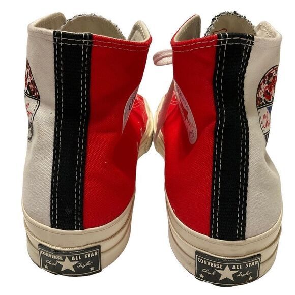 Converse Chuck ‘Logo Play’ White Rush Blue Hi Tops. Awesome! Unisex M 11.5, W9.5 - Picture 13 of 16